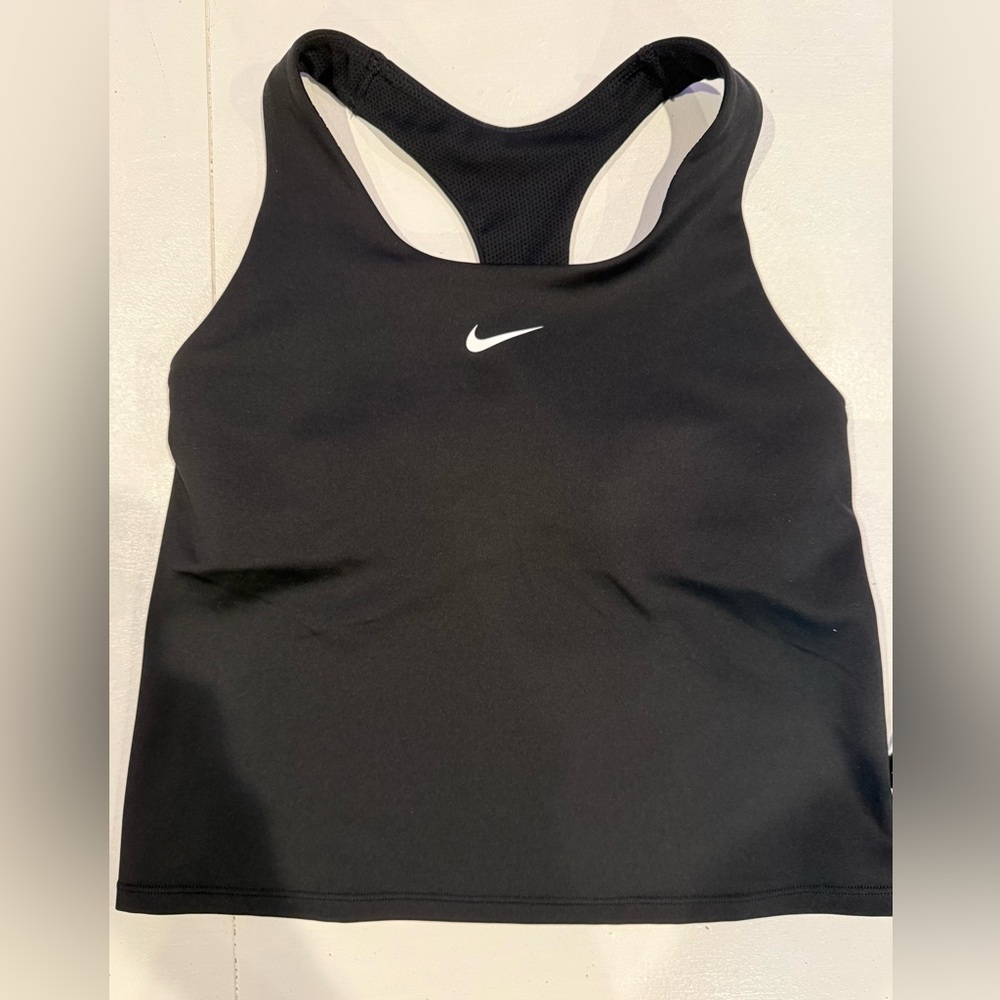 Nike Black Tank Top with built in dri-fit sports bra for Juniors
